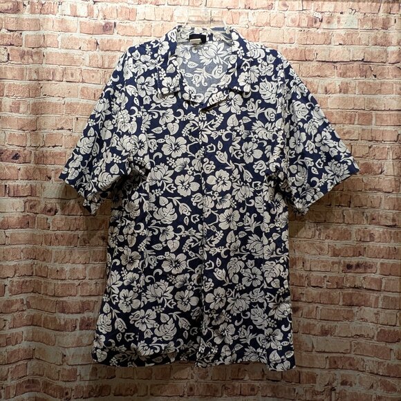 VINTAGE Bullhead All Terrain Floral Short Sleeve Shirt Size 2X - Picture 1 of 8
